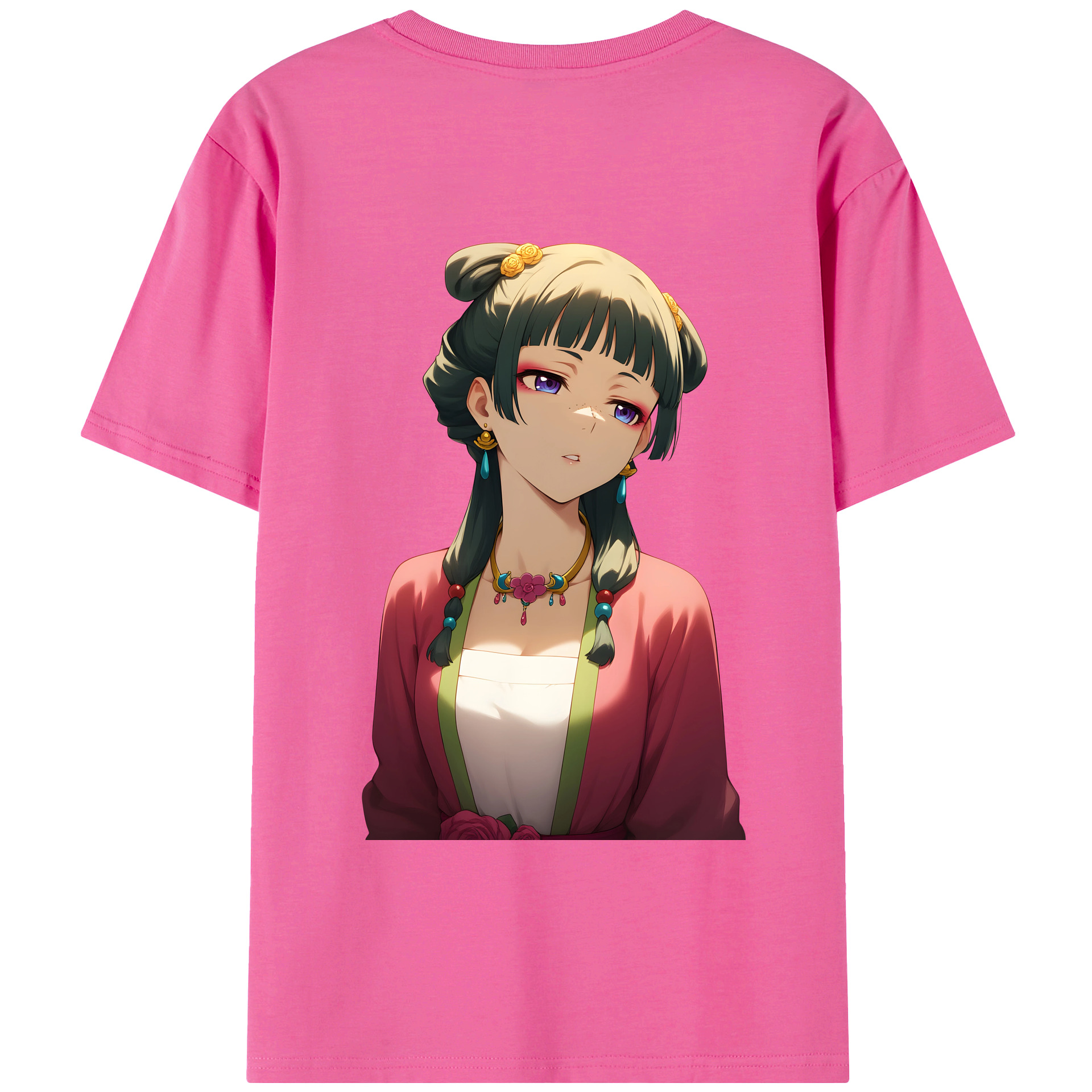 （画像用） 薬屋のひとりごと The Apothecary Diaries レディース半袖Tシャツ(バックプリント)